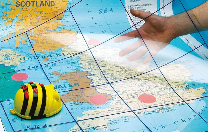Produktbild TTS Bee-Bot und Blue-Bot transparente Rasterfolie ohne Taschen