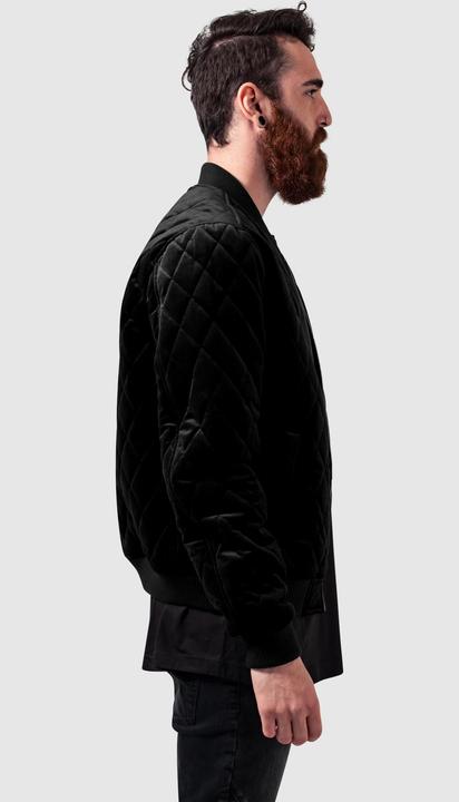 Actual product image Urban Classics Diamond Quilt Velvet Jacket (S)