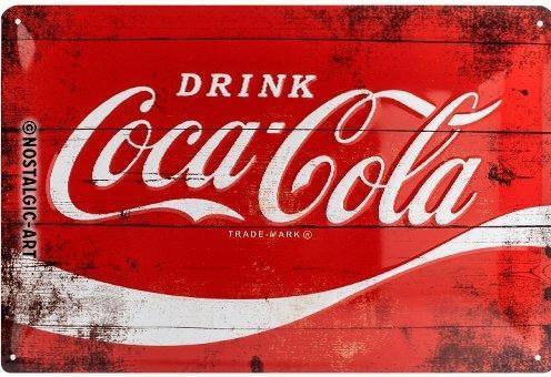Actual product image Nostalgic-Art Merchandising Coca-Cola sign 20 x 30 cm, metal (20 x 30 cm)