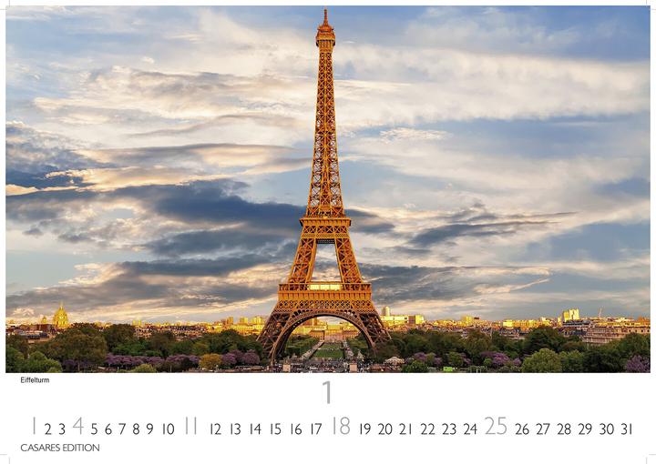 Actual product image Paris 2026 S 24x35cm (24 x 35 cm, German)
