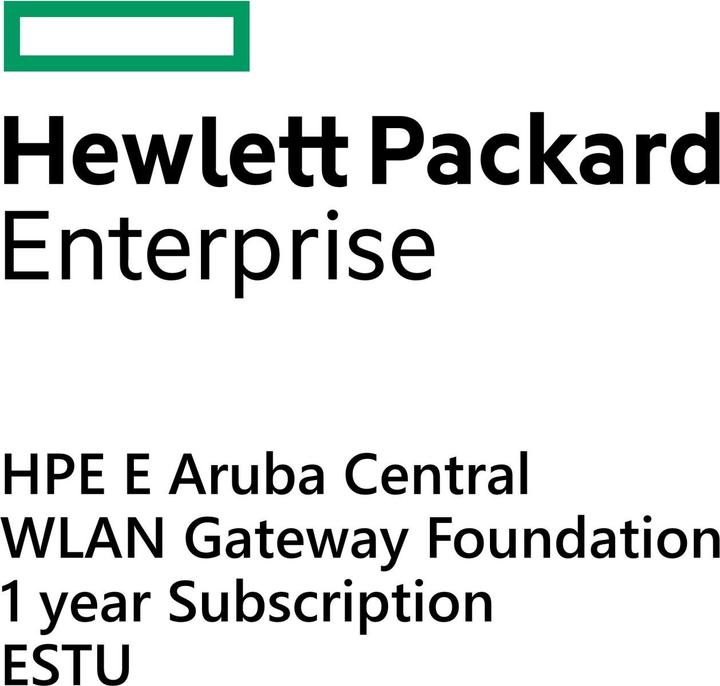 Actual product image HPE E Aruba Central WLAN Gateway, Foundation, 1 year, Subscription, E-STU (1 Devices, 12 months)