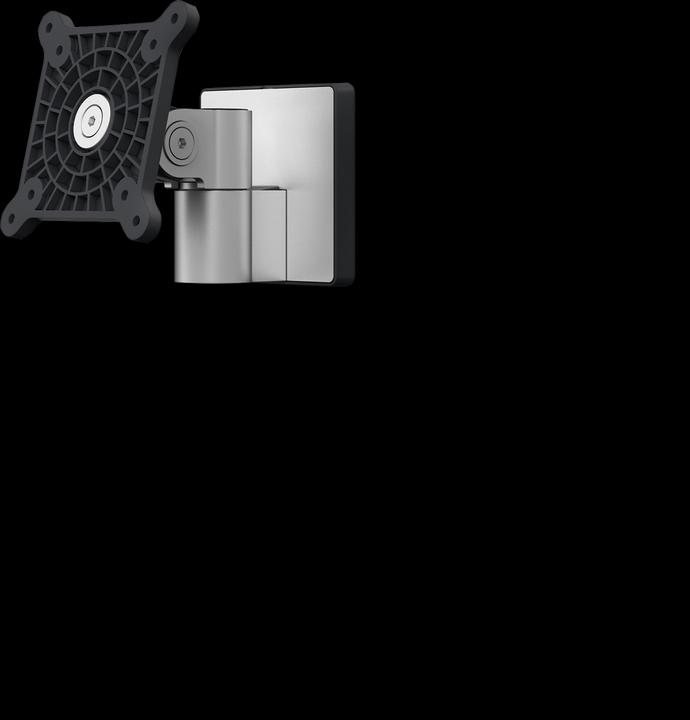 Actual product image Durable Monitor wall mounting bracket for 1 monitor, HxWxD 120 x 130 x 140 mm, metallic (Wall, 27")
