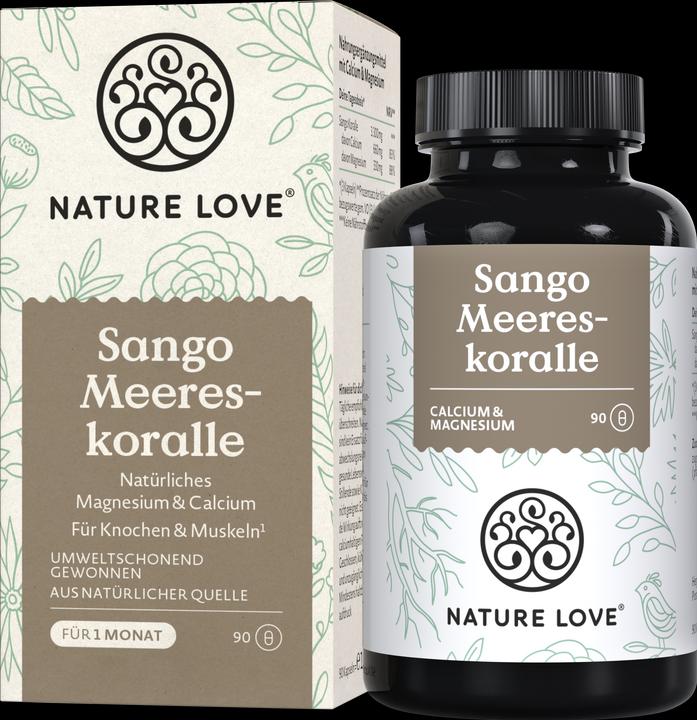Immagine prodotto Nature Love Sango Meereskoralle (90 Pezzo/i, Pillole, 109 g)