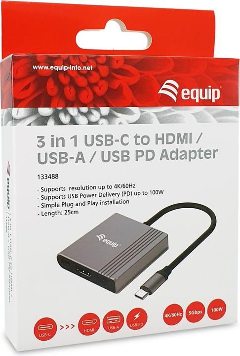 Image du produit equip USB-C Hub (USB-C, 3 Ports)