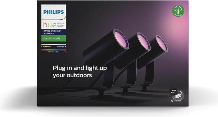 Produktbild Philips Hue Hue Lily Basic Set (DE Stecker) (640 lm, IP65)