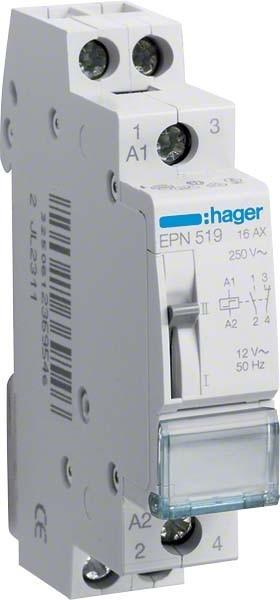 Actual product image Hager HAG EPN519 1S 1Ã 16A 12V remote switch
