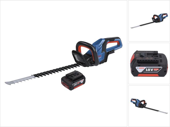 Productafbeelding Bosch Professional Bosch GHE 18V-60 Professionele accu heggenschaar 18 V 60 cm borstelloos + 1x oplaadbare accu 5.0 Ah (Draadloze heggenschaar)