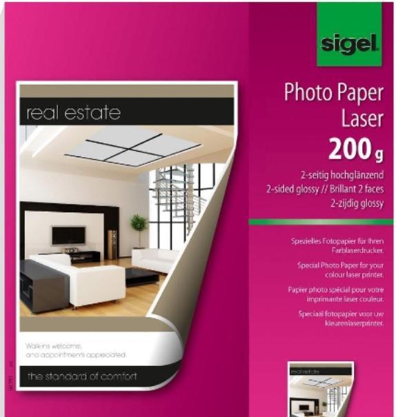 Sigel Papier photo laser (200 g/m², A4, 200 x)