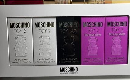Moschino Toy Miniature Collection Unisex 5 Piece Splash Gift Set - New in Box