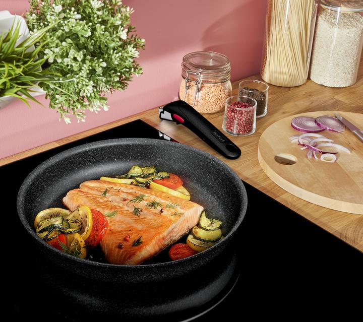 Actual product image Tefal Ingenio Black Stone (28 cm, Pan set + pot set, Aluminium)