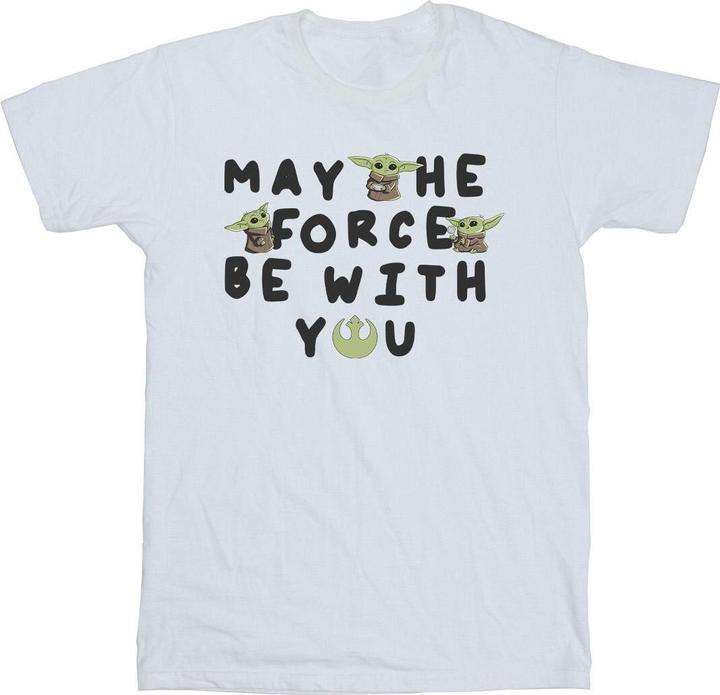 Produktbild Star Wars The Mandalorian Grogu May The Force Be With You TShirt Jungen (140, 146)
