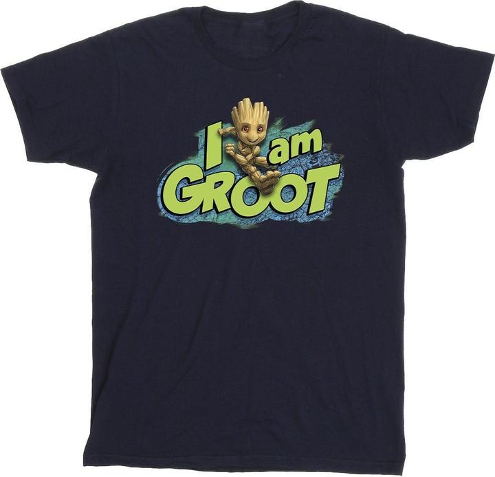 Actual product image Mens Guardians Of The Galaxy I Am Groot Jumping T-Shirt (XXL)
