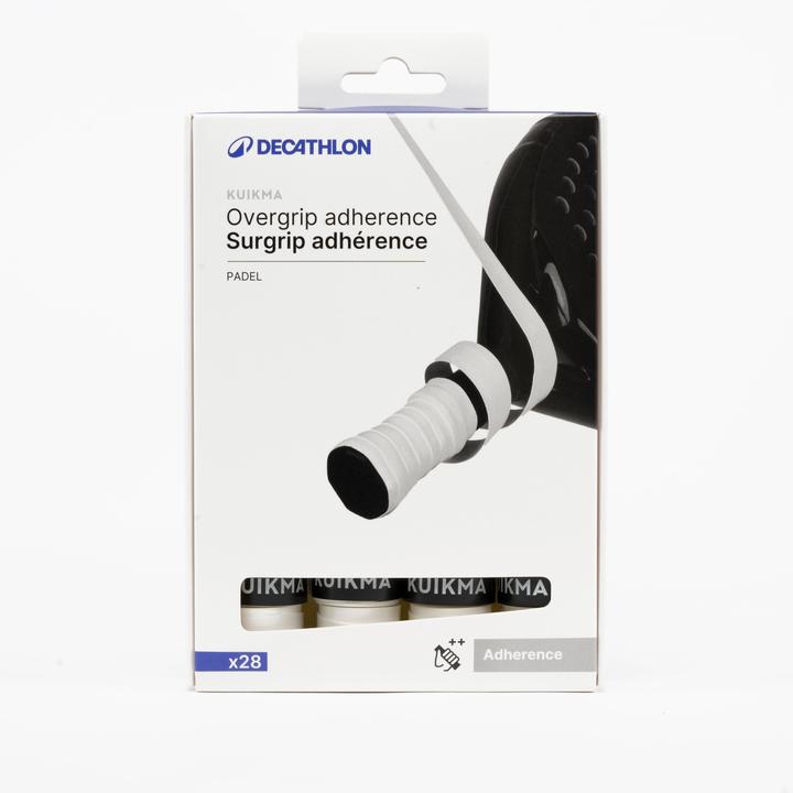 Kuikma Padel Overgrips Adherence 28-Pack - White