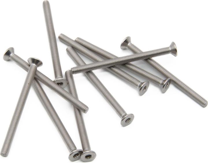 Purecrea 10 Stück M3x40mm Senkkopfschrauben Set rostfrei