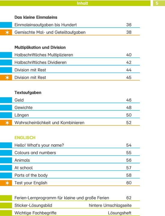 Immagine prodotto Die Lern-Helden Deutsch, Mathe und Englisch - Die wichtigsten Themen 3. Kl (Tedesco, 2018)