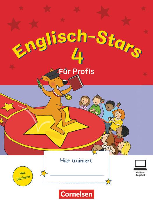 Produktbild Englisch-Stars 4. Schuljahr. Allgemeine Ausgabe. Für Profis. Übungsheft mit Lösungen (Deutsch, Jasmin Brune, Sabine Schwarz, Daniela Elsner, Stefanie Gleixner-Weyrauch, Marion Lugauer, 2017)