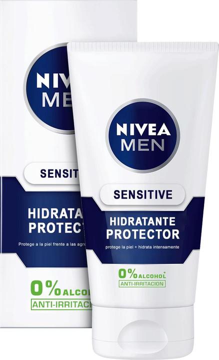 Actual product image NIVEA MEN SENSITIVE protector hidratante 0% alcohol SPF15 75 ml (75 ml, Day cream, SPF 15)
