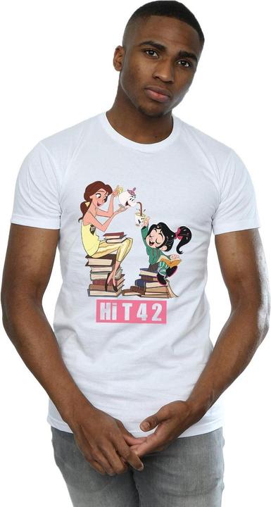 Actual product image Disney Mens Wreck It Ralph Belle And Vanellope T-Shirt (M)