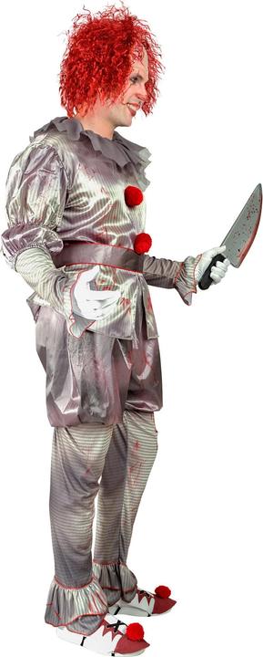 Immagine prodotto Widmann Abito costume da clown horror "ES" da uomo, leggings, cintura, copriscarpe (XXL)
