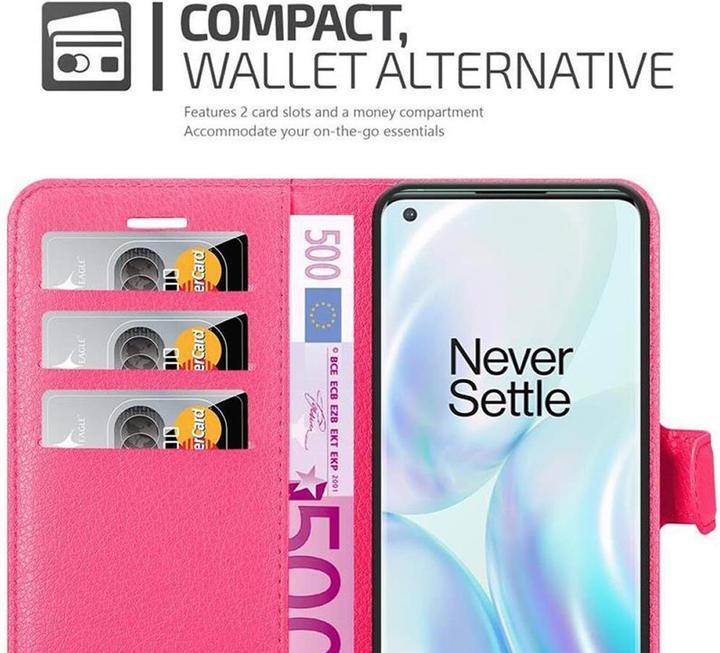 Actual product image Cadorabo Book with stand function cover (OnePlus 8 Pro)