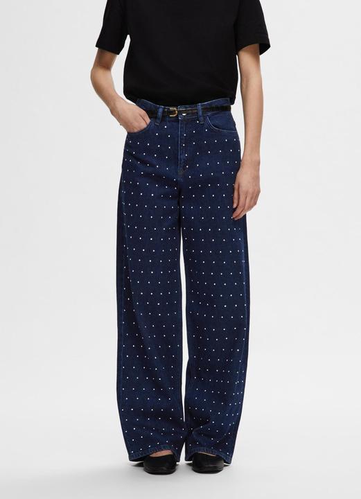 Produktbild Selected Femme Strass Wide Fit Jeans (W32/L32)
