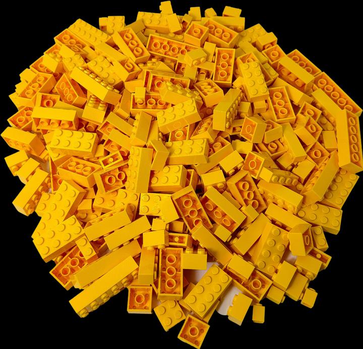 Actual product image LEGO Building Blocks High Yellow Basic Mix - NEW! Quantity 500x (LEGO Classic)