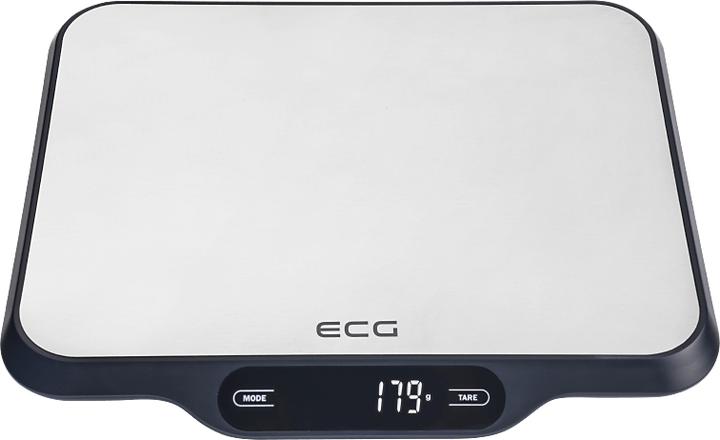 ECG KV 215 S Kitchen Scale, Stainless Steel Countertop Rectangle Electronic Kitchen Scale
