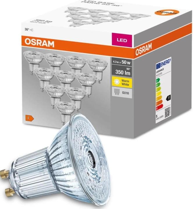 Actual product image Osram Led Base Par16 (GU10, 4.30 W, 350 lm, 10 x, F)