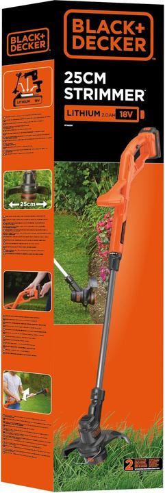Actual product image Black & Decker AkkuRasentrimmer ST182320 Kit (Trim line)