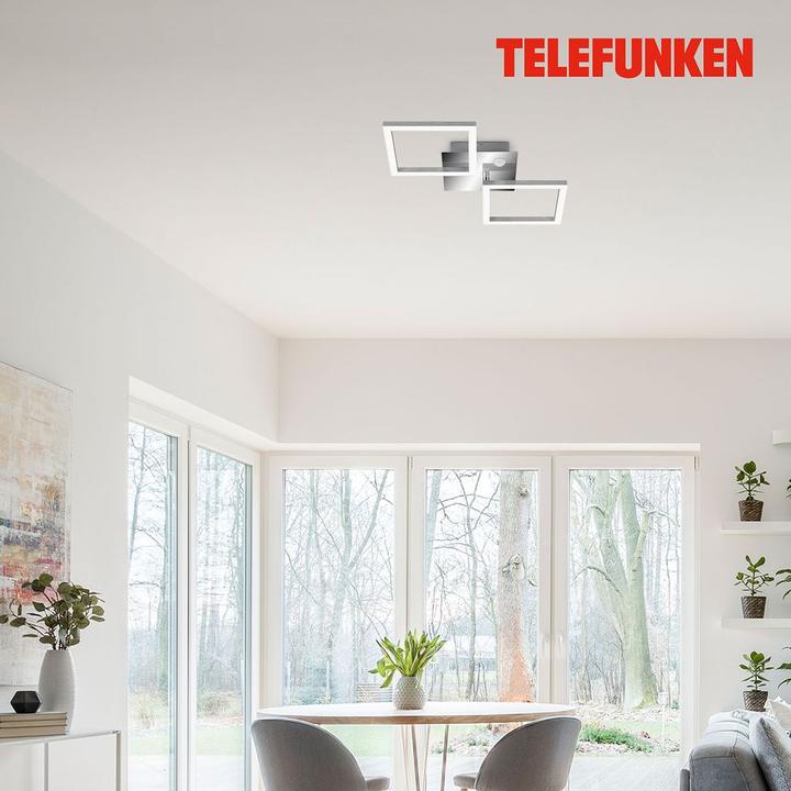Produktbild Telefunken Sensor LED Deckenleuchte, chrom-alu, LED/12W (1200 lm)