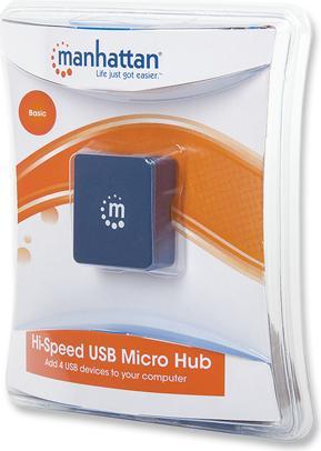 Produktbild Manhattan 4 Port USB 2.0-Hub (USB-A, 4 Ports)