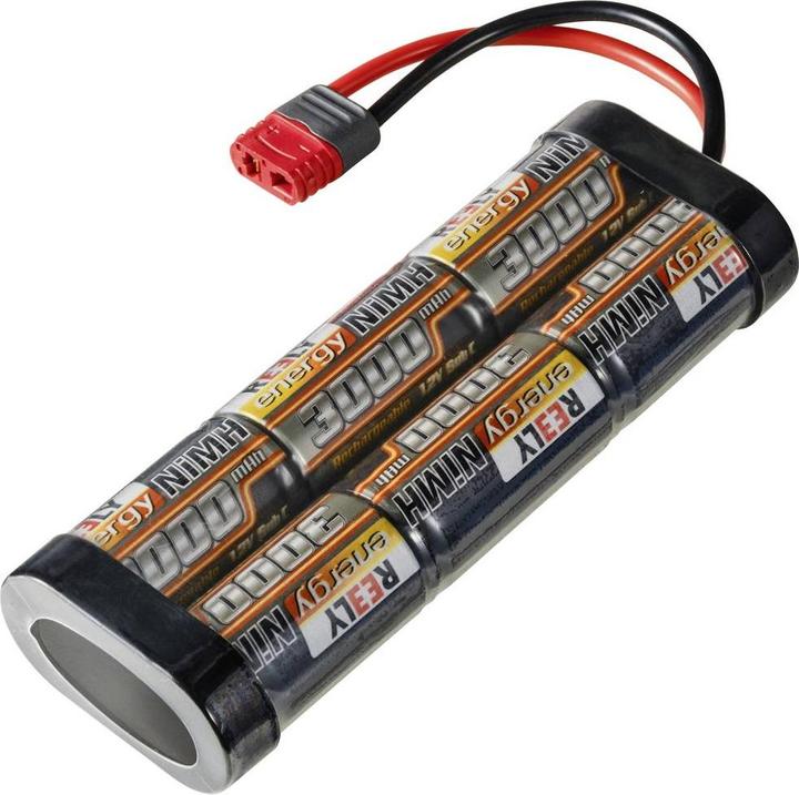 Actual product image Reely Model making battery pack (NiMh) 7.2 V 3000 mAh Number of cells: 6 Stick T-plug-in system (7.20 V, 3000 mAh)