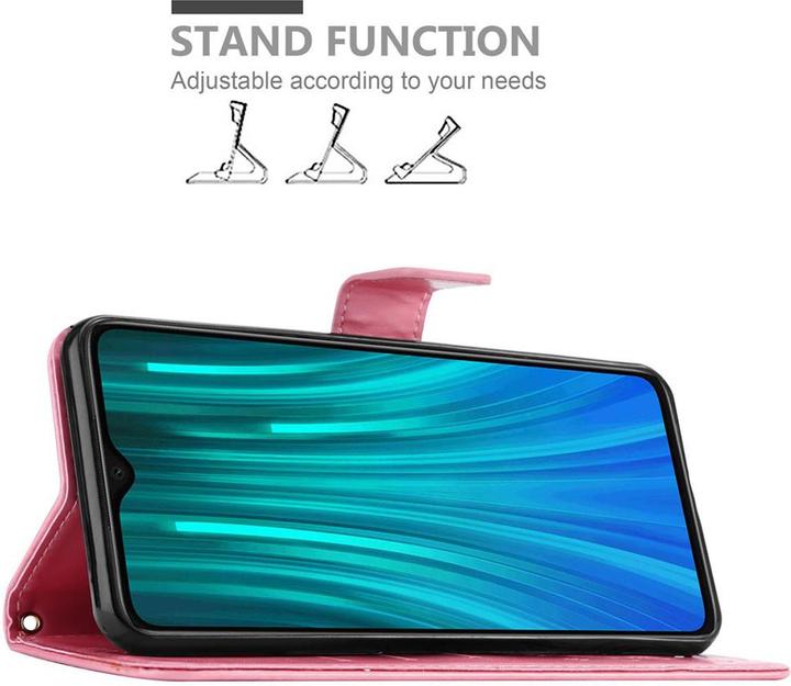 Actual product image Cadorabo Flower Book Cover (Xiaomi Redmi Note 8 Pro)