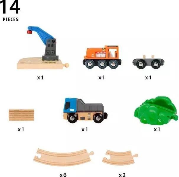 Actual product image Brio Goods train with crane