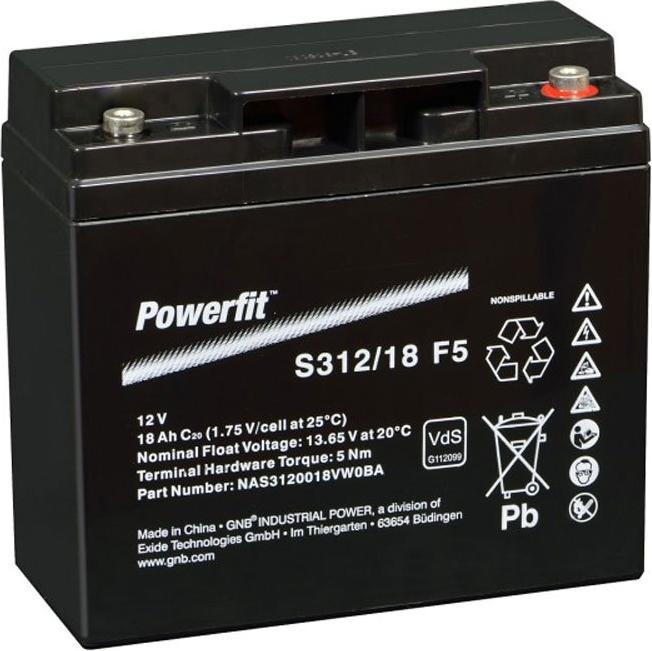 Tadiran Sonnenschein Powerfit S312/18 F5 Akku Blei PB 12Volt 18Ah (12 V, 18 Ah)