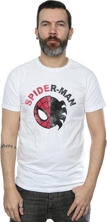 Actual product image Mens Spider-Man Classic Split T-Shirt (S)