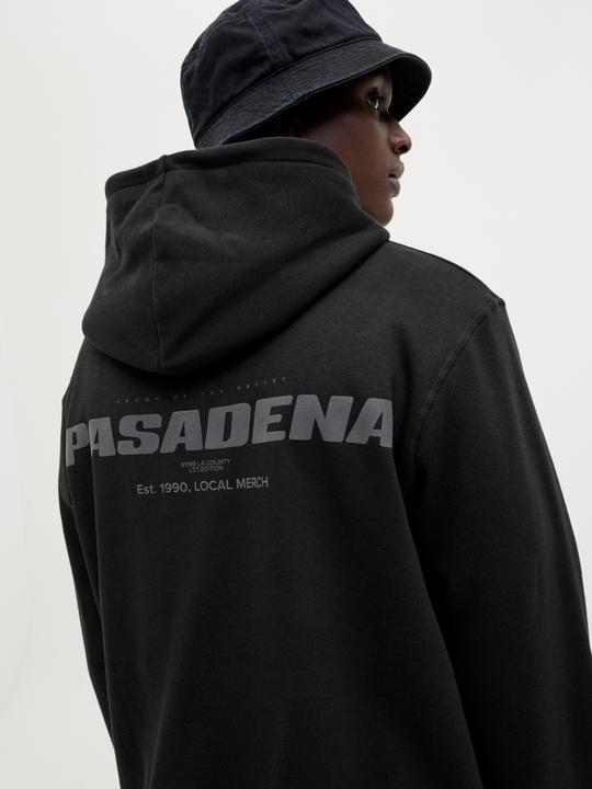 Actual product image Jack & Jones Jcointerlude Tonal Back Print Sweat Hood (M)