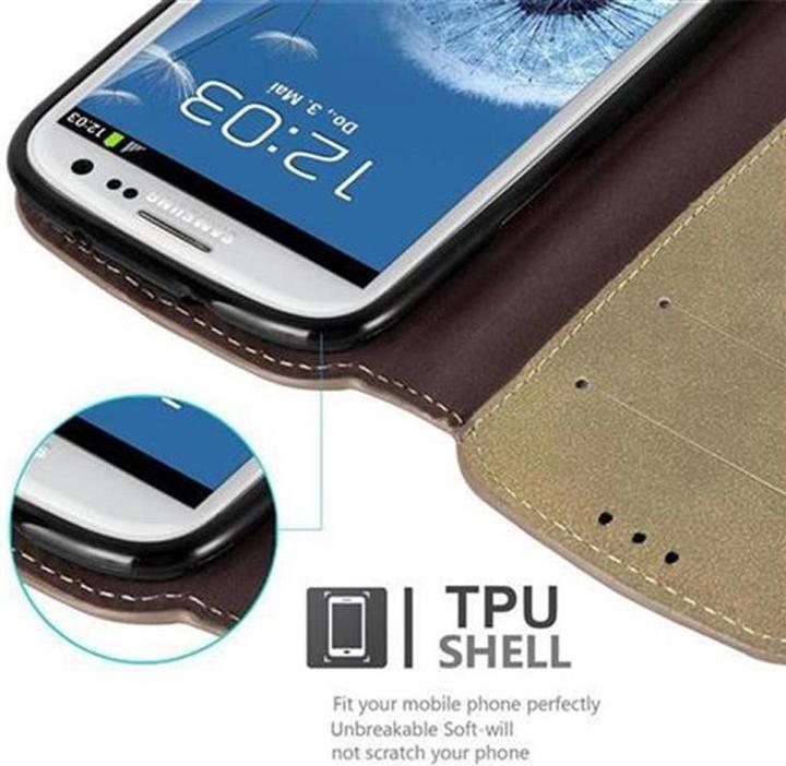 Image du produit Cadorabo Book Retro Matt Wallet Cover (Samsung Galaxy S3, Samsung Galaxy S3 Neo)