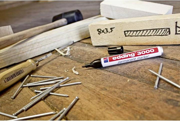 Produktbild Edding Permanent Marker 3000 (Mehrfarbig, 3 mm, 10 x)