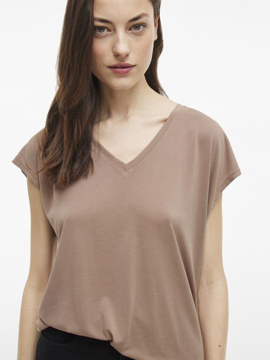 Actual product image Vila V-neck top with short sleeves (XS)