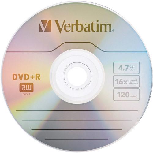 Actual product image Verbatim DVD+R, 16x, 4.7GB, 50 spindle, printable (50 x)