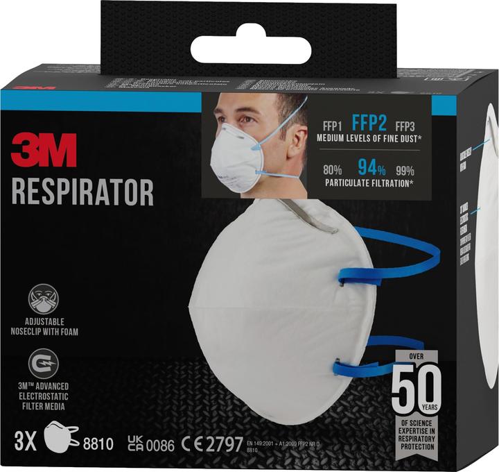 Produktbild 3M Atemschutzmaske 8810 (FFP2, 3 x)
