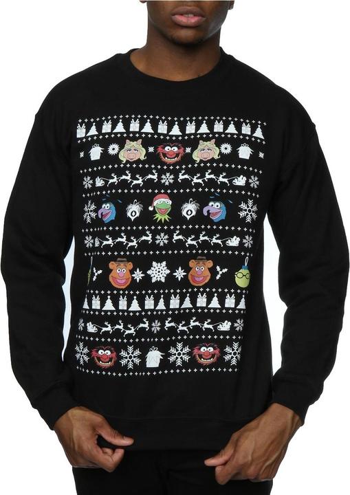 Immagine prodotto Disney The Muppets Christmas Heads Felpa Uomo (S)