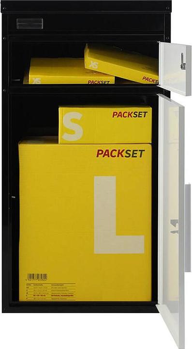 Actual product image SafePost 65 TIAMAT parcel box black/white + 12 keys