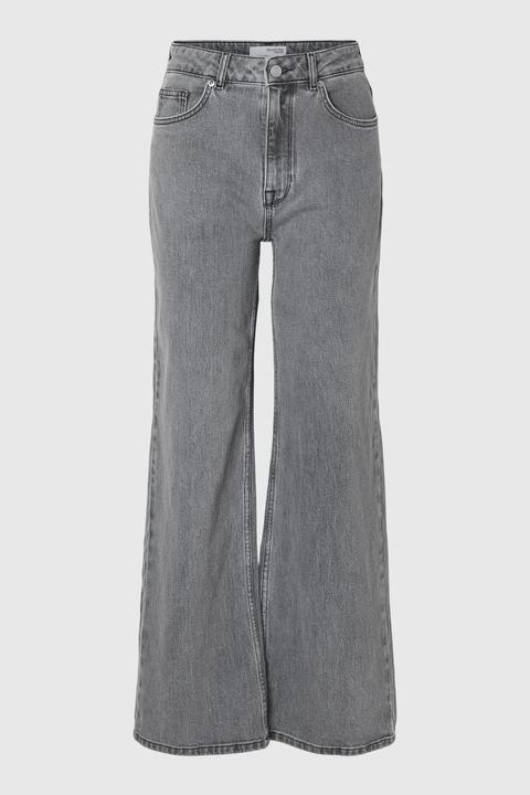 Produktbild Selected Femme Graue Wide Fit Jeans (W31/L32)