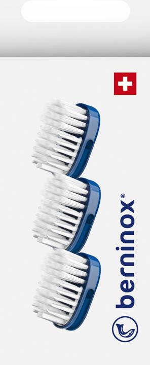 Produktbild Berninox Ersatz-Zahnbürstenköpfe ozeanblau super soft 3 Stk (3 x)