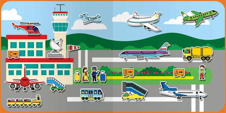 Actual product image Tinka Magic Galt - Reusable Sticker Book - Vehicles (55-1005107)