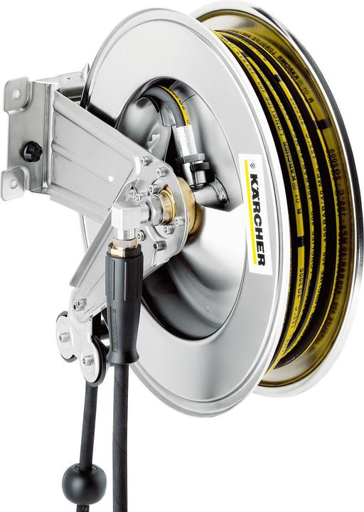 Actual product image Kärcher KÄRCHER hose reel, automatic, stainless steel incl. swivelling holder (20 m)