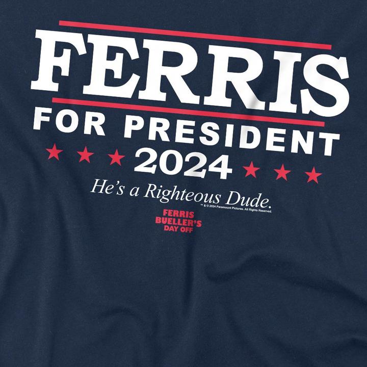 Produktbild Ferris Bueller´s Day Off Ferris Bueller's Day Off Ferris For President TShirt (L)
