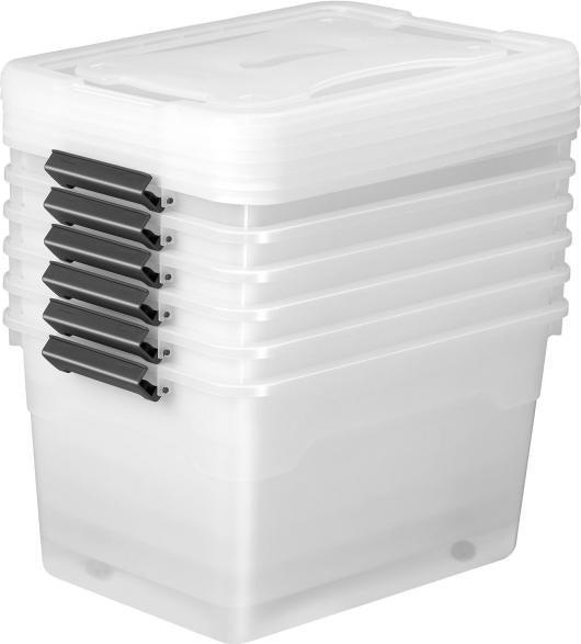 Actual product image Juskys Storage box set with lid (58 x 43 x 34 cm, 60 l)